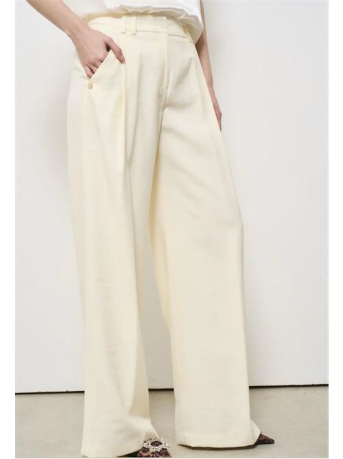 Pantalone a palazzo in lino Manila Grace MANILA GRACE | P110VU-MA332